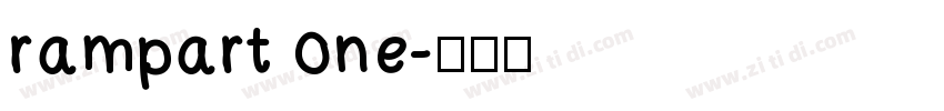 rampart one字体转换